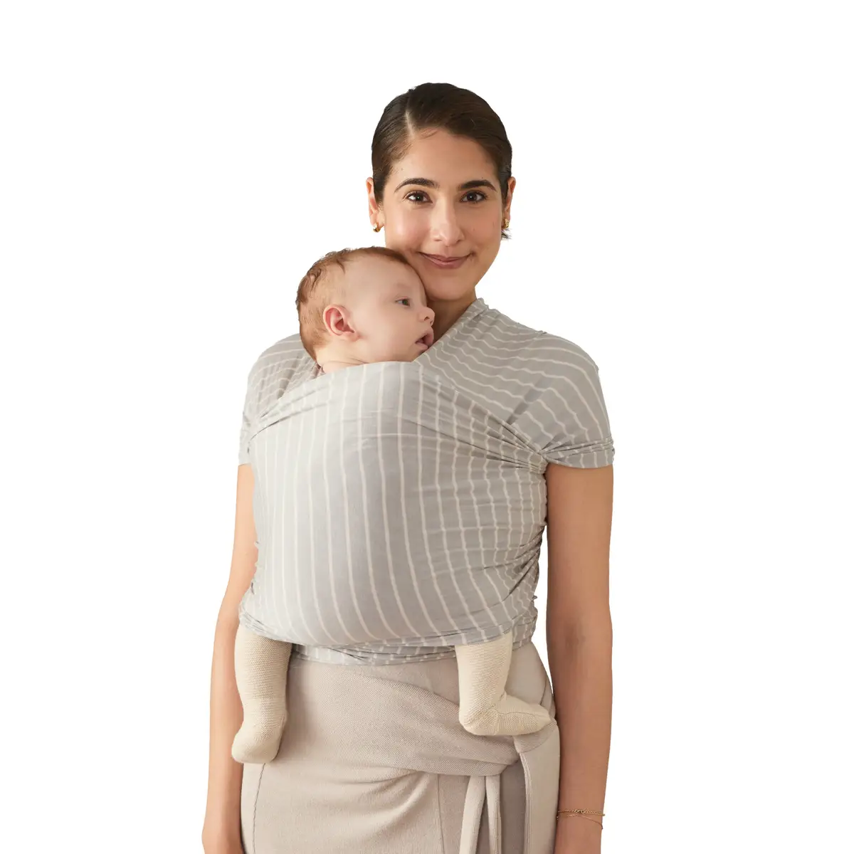 Ergobaby Aura Wrap bärsjal Grey Stripes
