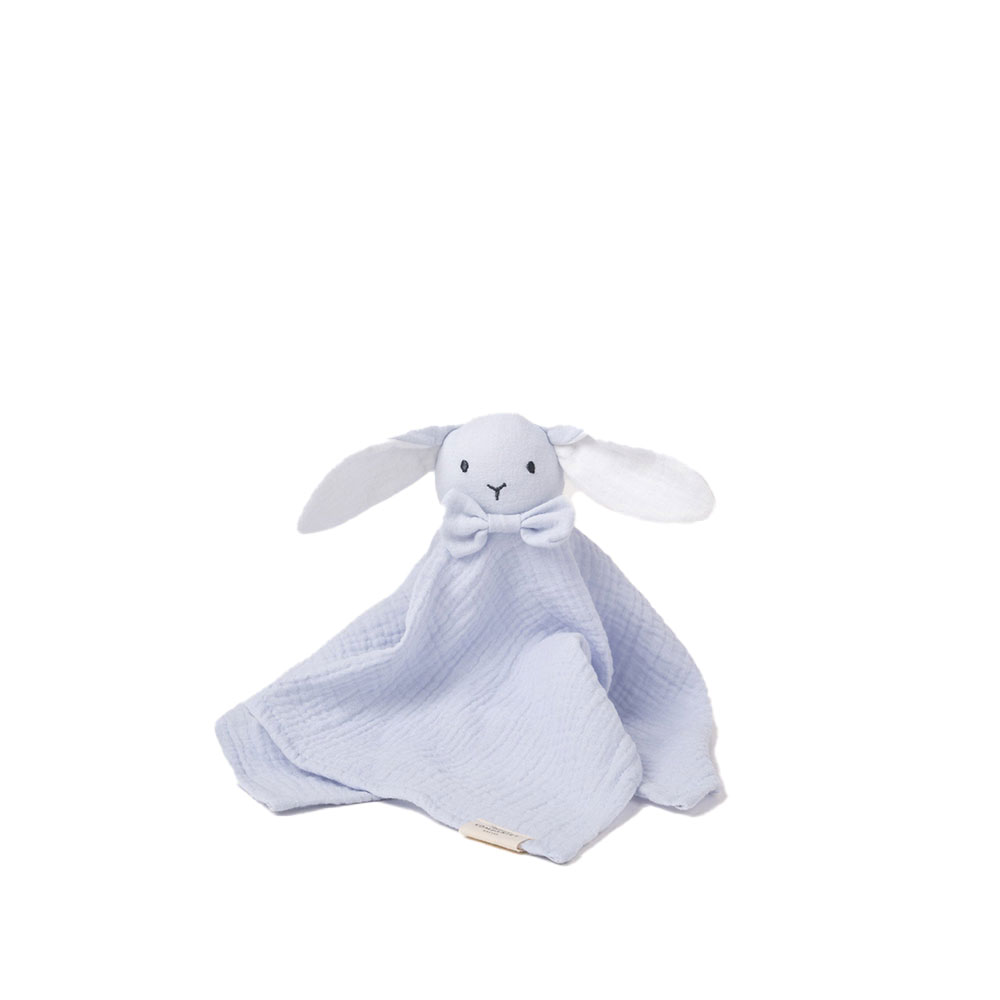Teddykompaniet Diinglisar Snuttefilt Kanin Muslin babyblå