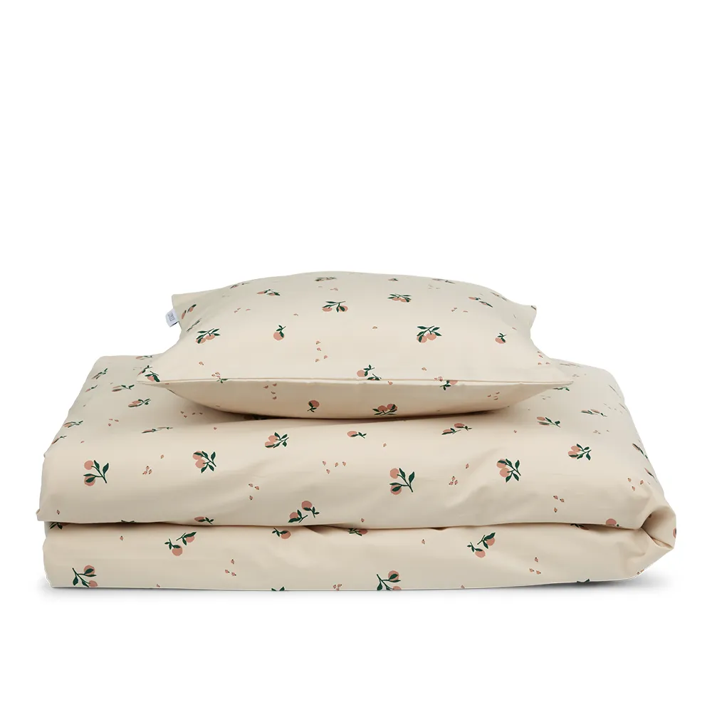 Liewood Carmen Baby Printed Bedding 70x100 cm  Peach / Sea shell