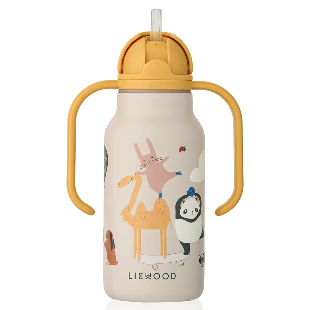 Liewood Kimmie vattenflaska 250 ml Around the world / Sandy 2623