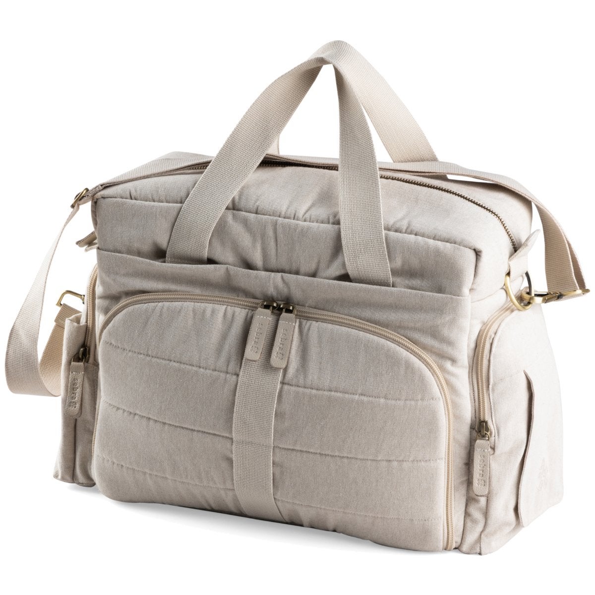 Sebra On-the-go skötväska morning beige melange