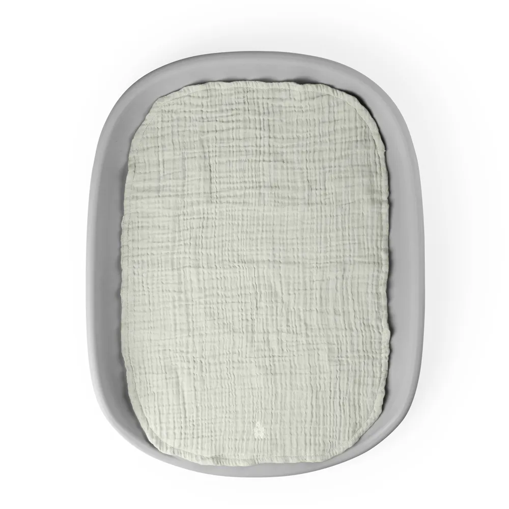 Sebra Skötbäddsunderlägg 2-pack muslin green