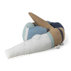 Sebra stickad kudde Sleepy Croc, dusty blue mix