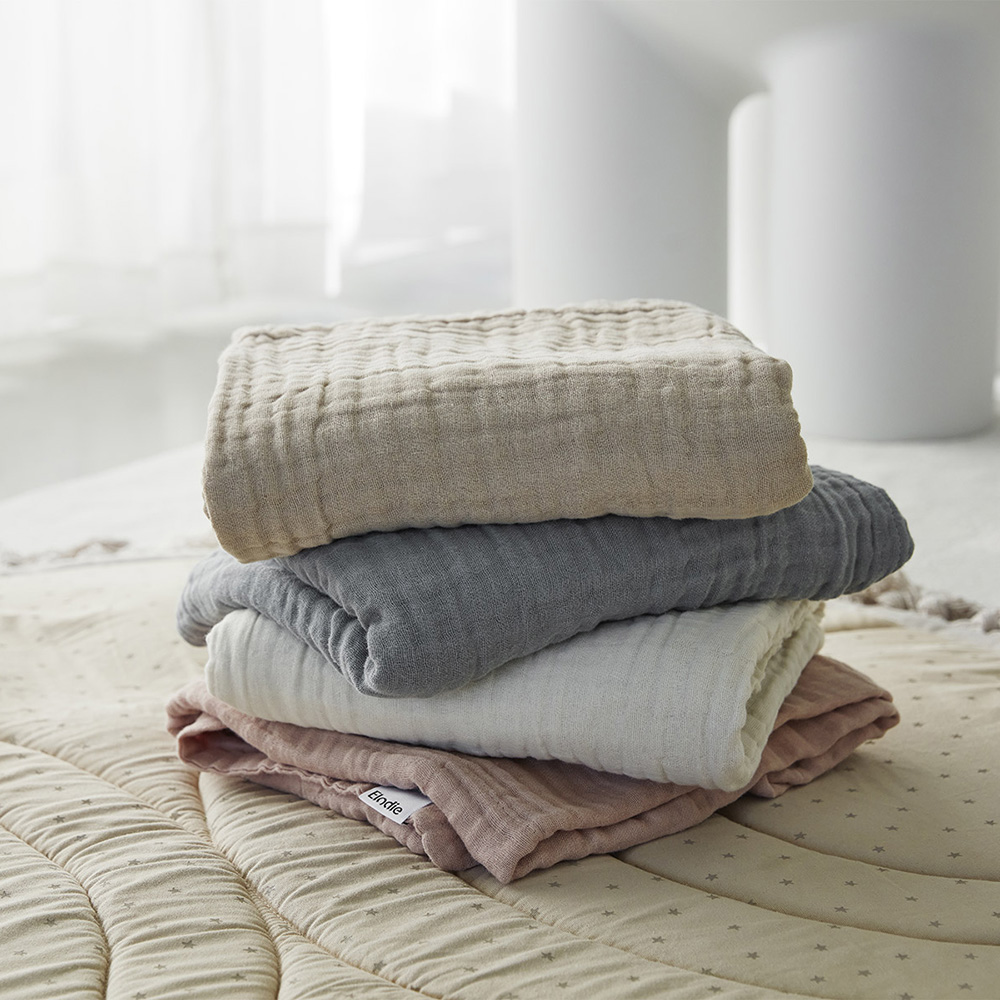 Elodie Details skrynklad filt Blushing Pink