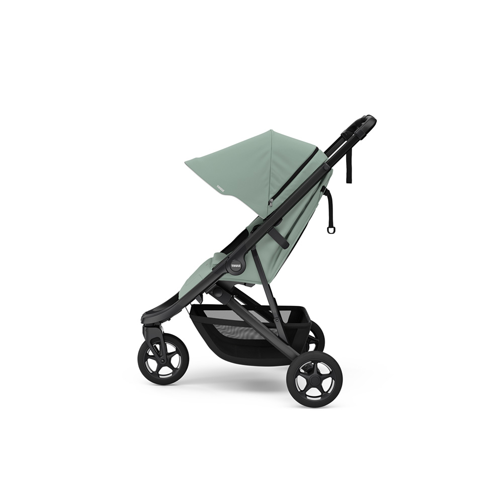 Thule Spring 2 Barnvagn Mist Green on Black