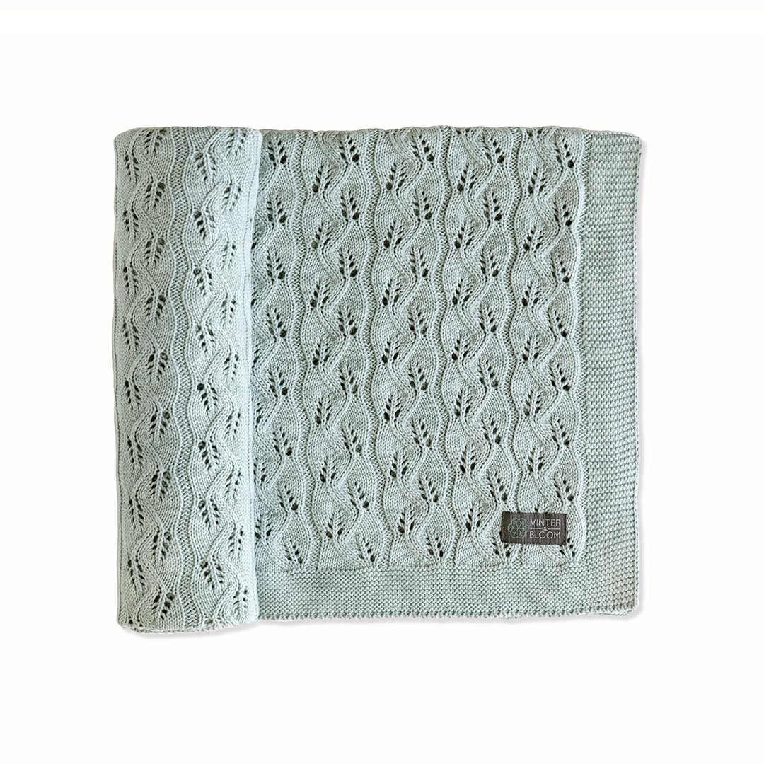 Vinter & Bloom babyfilt Moment EKO Sage Green