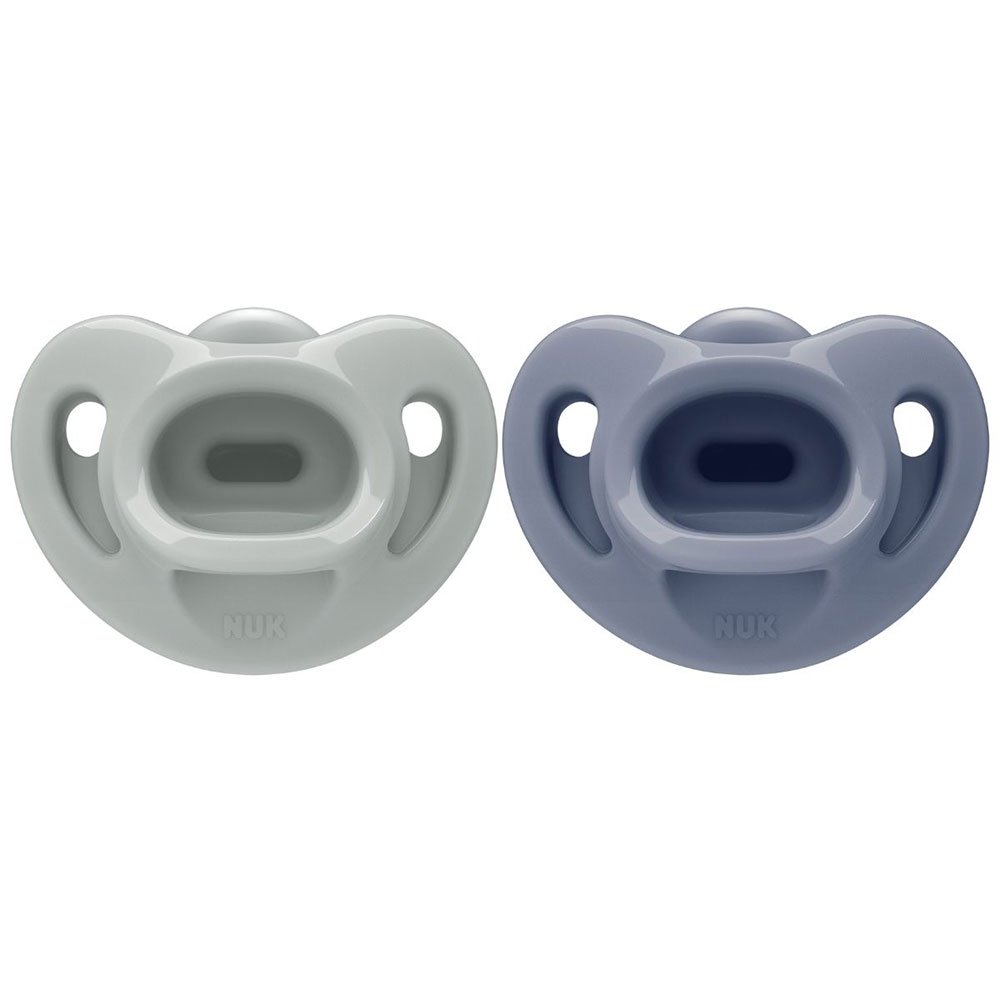 NUK napp first choice soft green/blue 0-6 mån