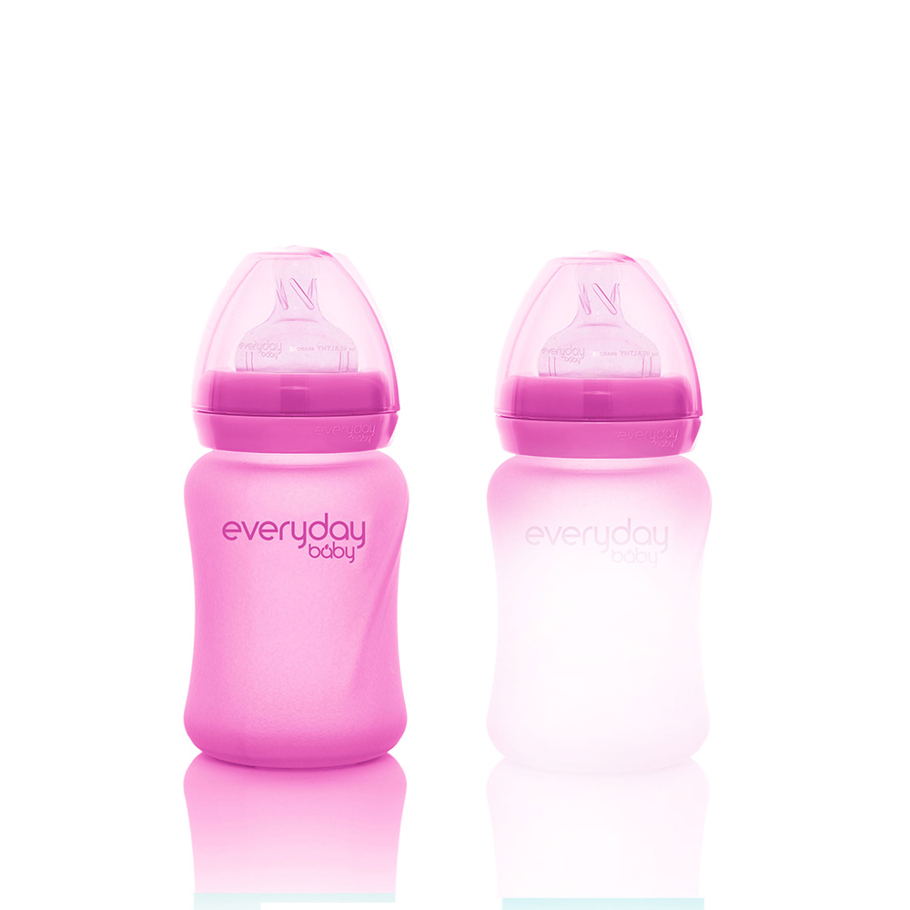 Everyday baby värmeavkännande nappflaska - 150ml Cerise rosa