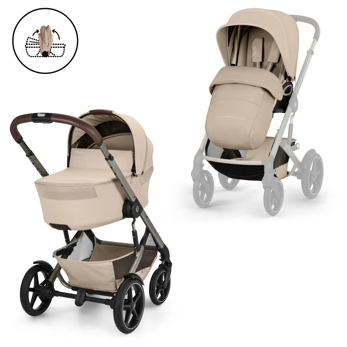Cybex Talos S Lux inkl liggdel Almond Beige