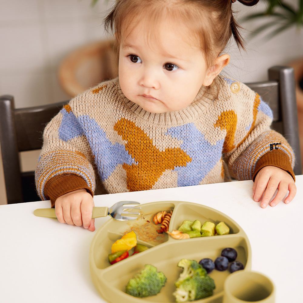 Everyday Baby Silikontallrik med sugkopp Soft Yellow