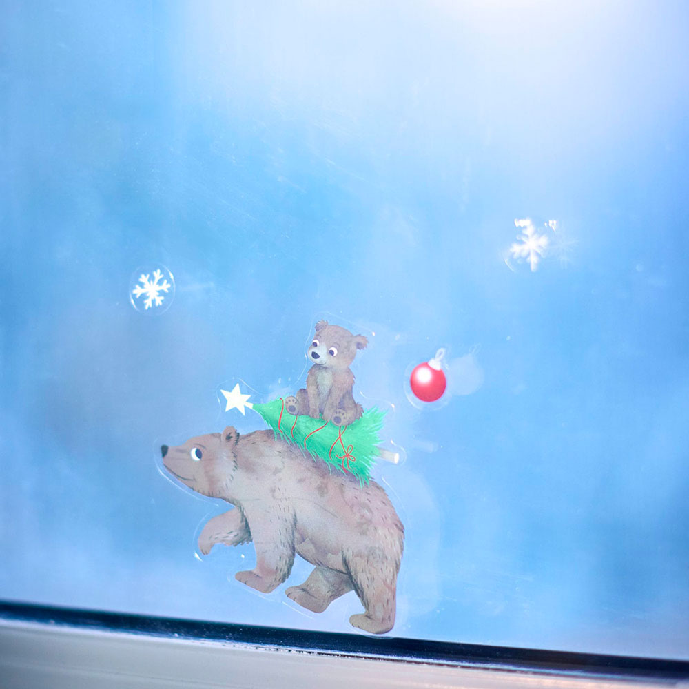 Filibabba fönsterklistermärken Wonderful Winter Forest friends