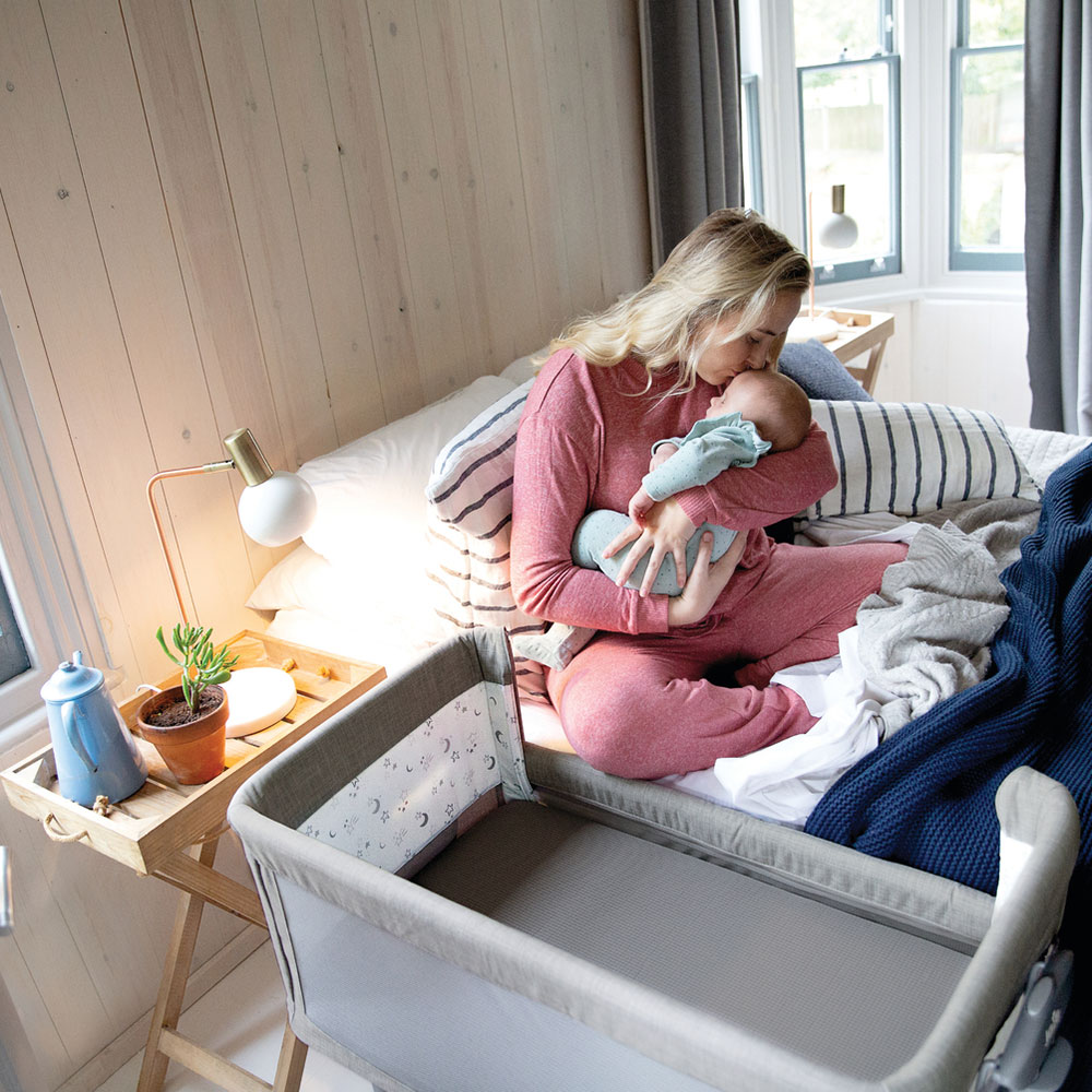 Joie Roomie Glide bedside sidosäng Shale