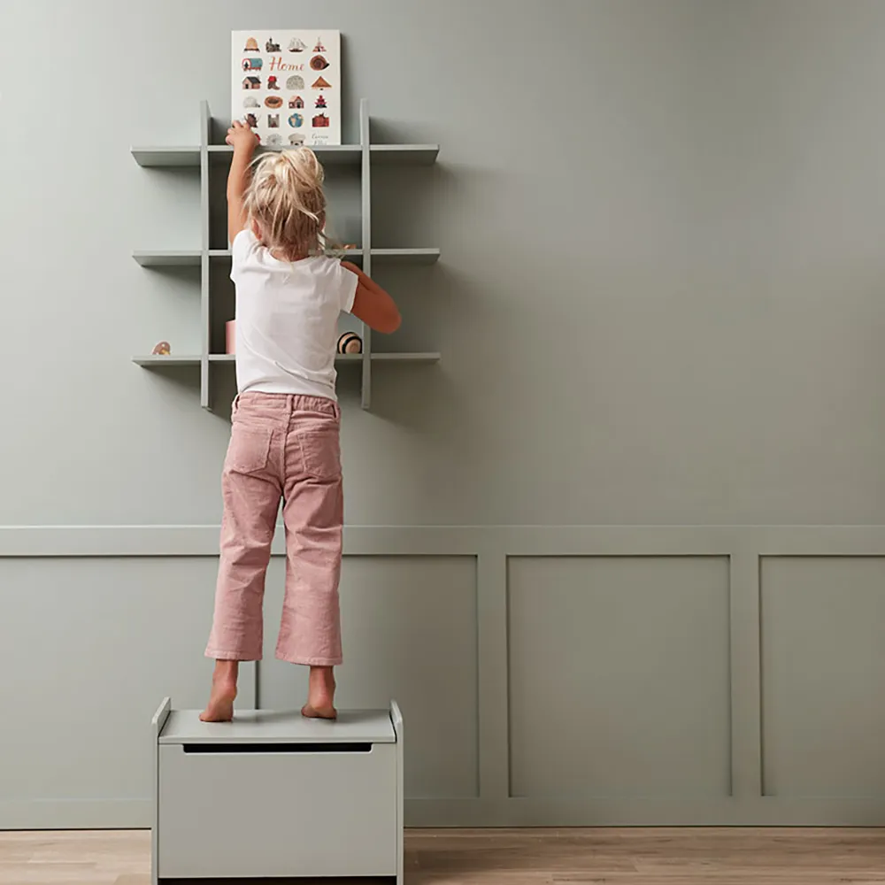 Kids Concept Vägghylla 3 plan ljusgrön STAR