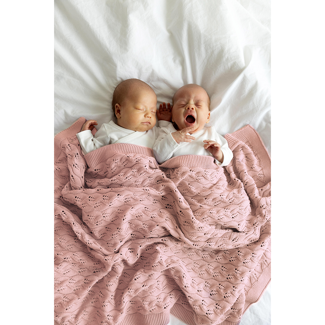 Vinter & Bloom babyfilt Moment EKO Cloud Pink