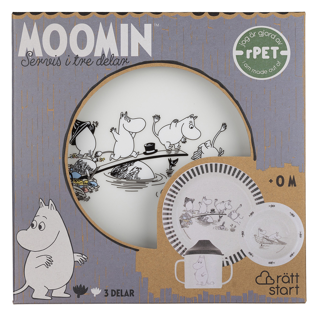 Rätt Start Mumin Vatten & Bad Barnservis 3-del