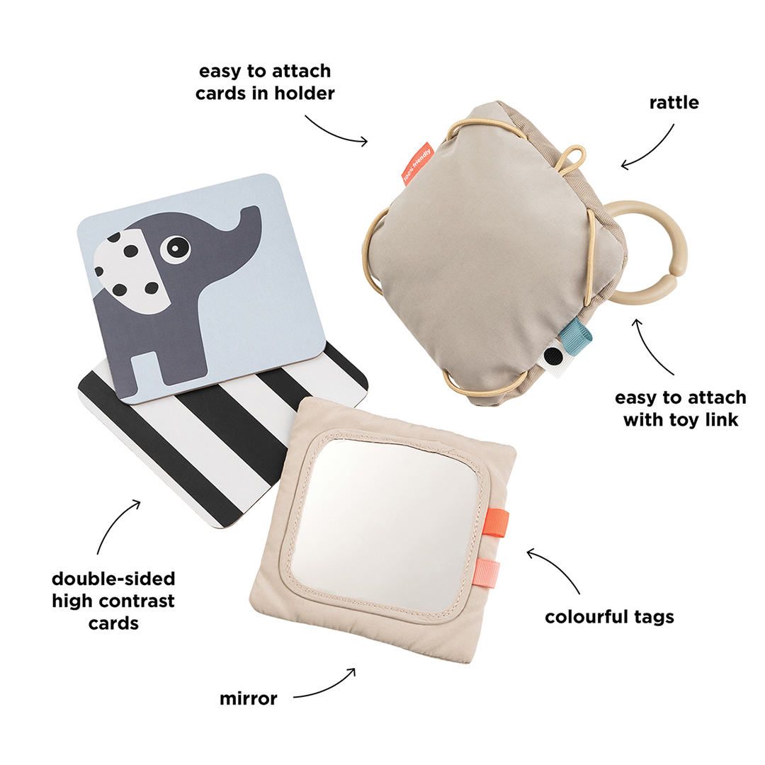 Done by Deer kontrast korthållare leksak Sand