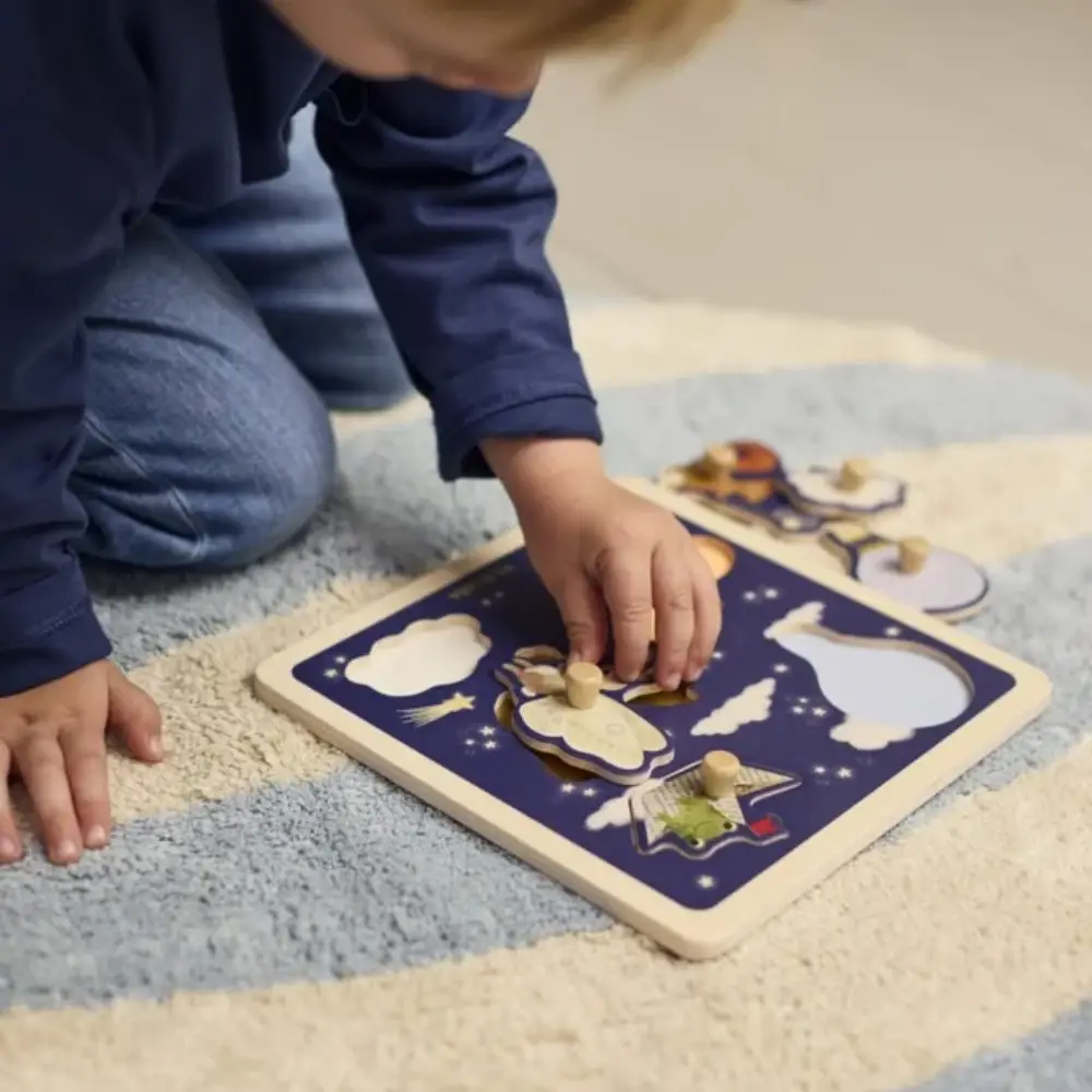 Filibabba Luftballong Barnmatta Pearl Blue