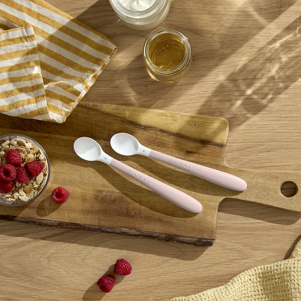 BabyBjörn skedar 2-pack Powder Pink