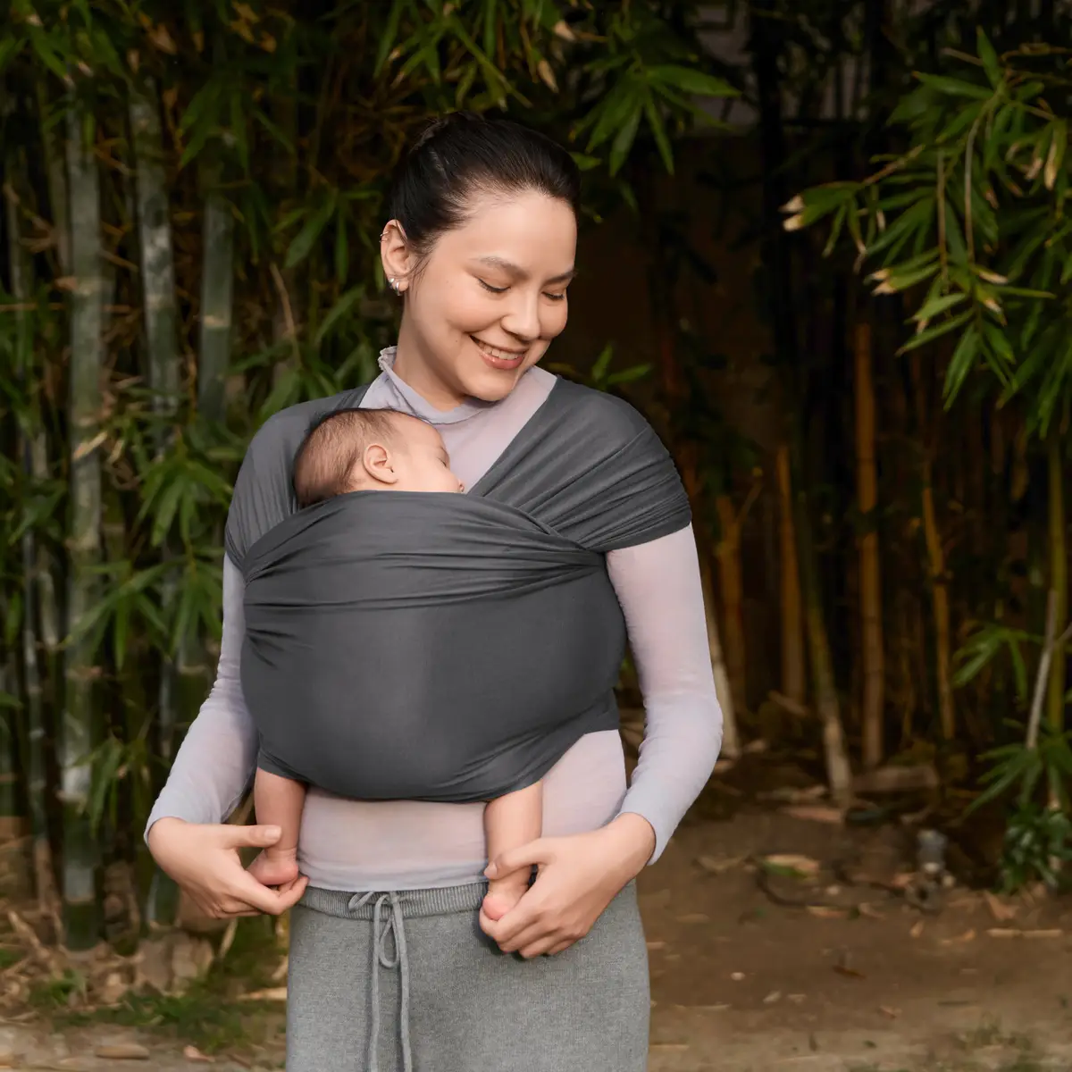 Ergobaby Aura Wrap bärsjal Soft Black