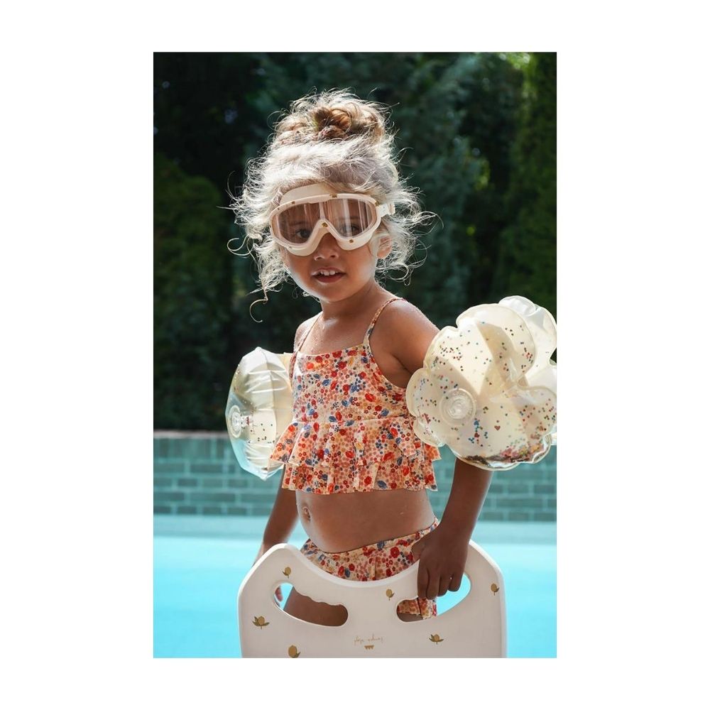 Konges Slöjd Armpuffar Snäckskal Navy Dots 3-6år