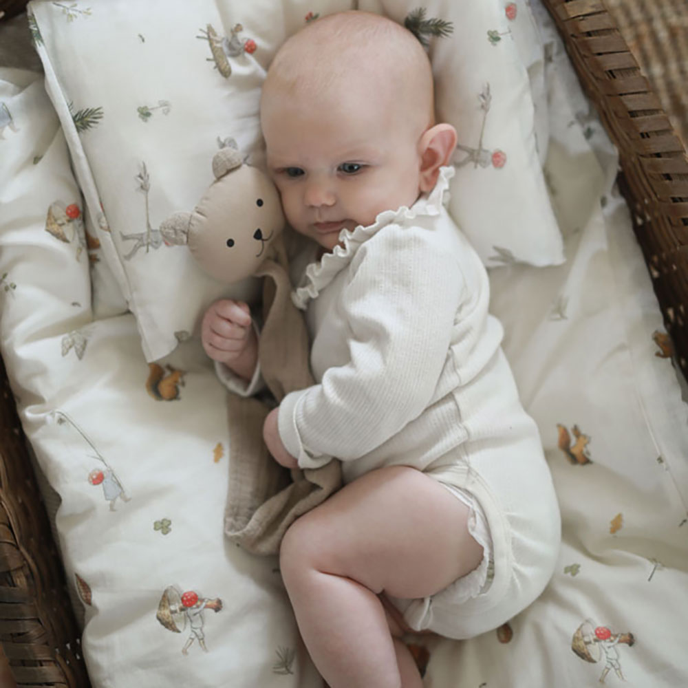 Rätt Start Beskow Tomtebobarnen Påslakanset vagn/vagga beige