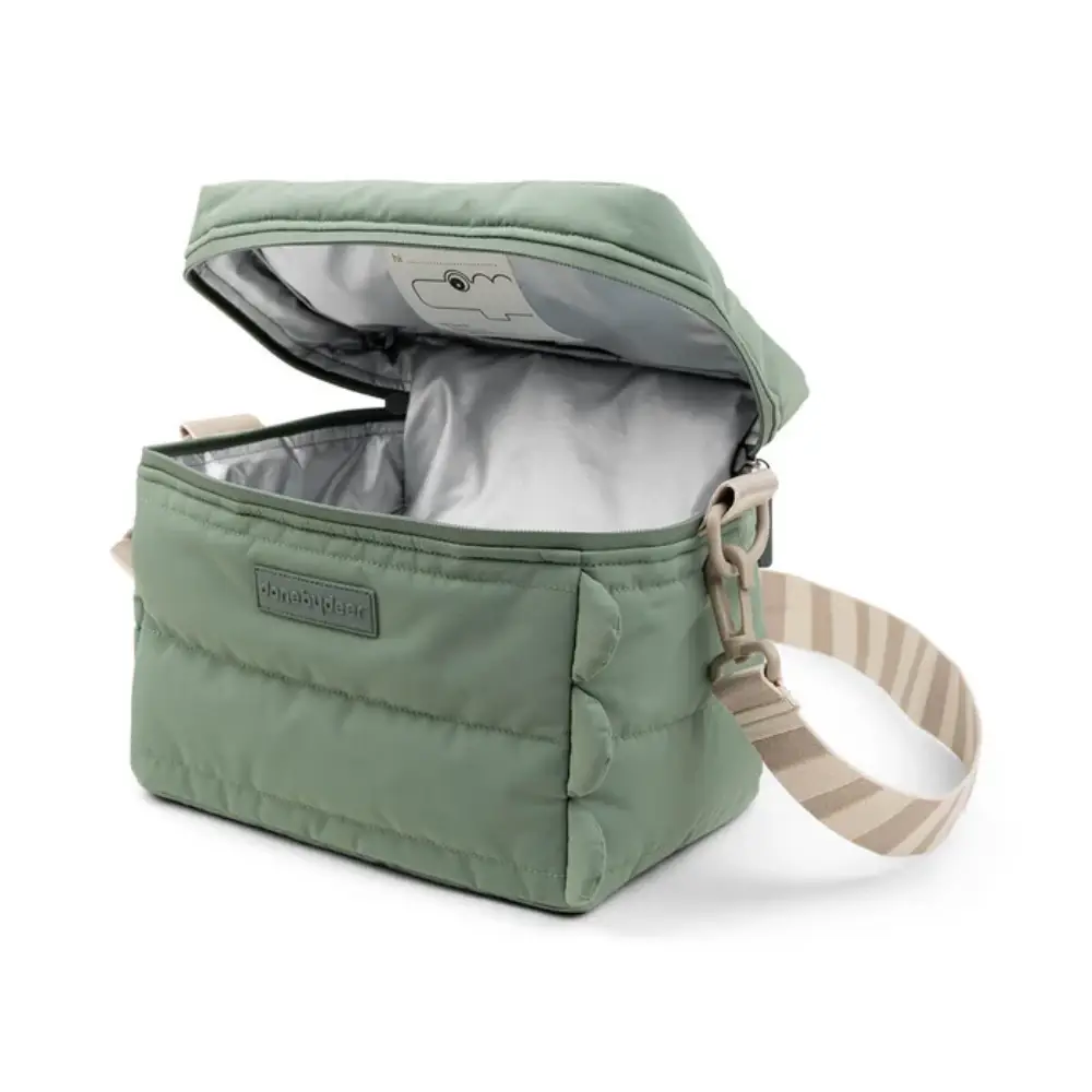 Done by Deer Quiltad kylväska Croco Green