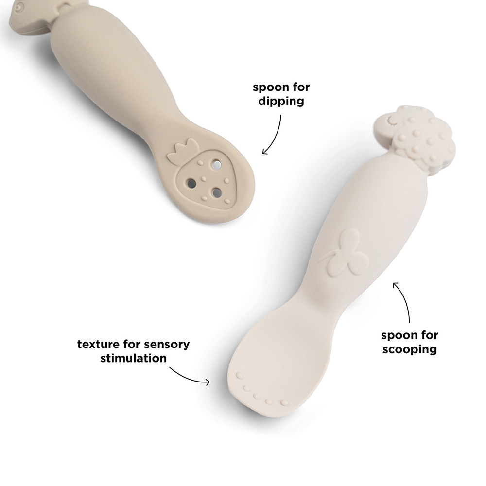 Done by Deer lära äta skedar Tiny farm Sand