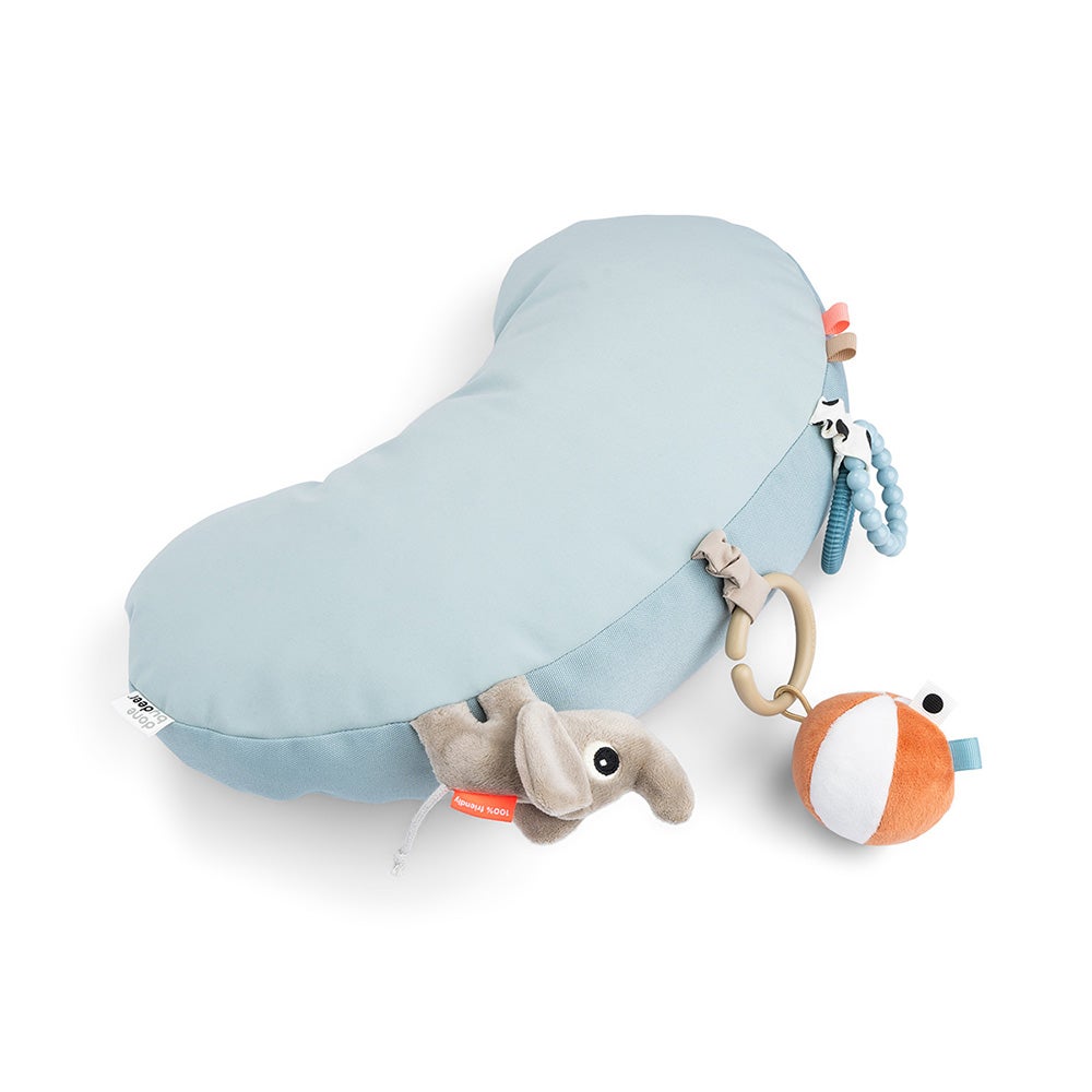 Done by Deer Tummy time aktivitetskudde Playground Blue