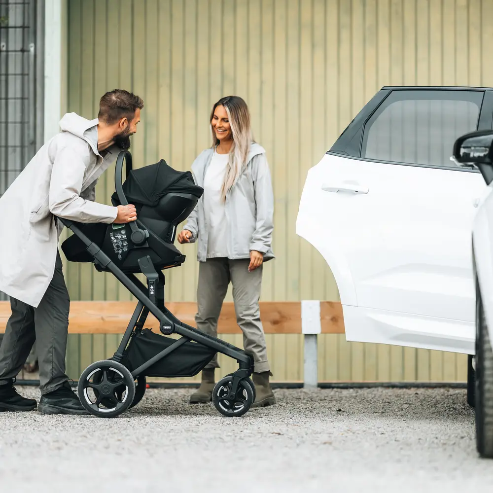 Thule Sleek 2 barnvagn bundle Black
