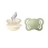 BIBS napp Couture 2-pack silikon 0-6m Ivory/Sage