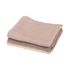Sebra muslinfiltar 3-pack moonlight beige