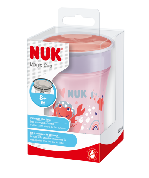 NUK Evolution Magic Mini mugg 230ml Röd