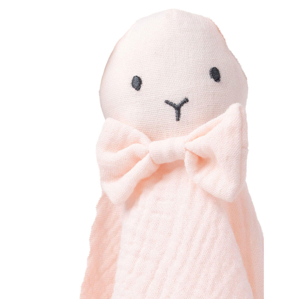 Teddykompaniet Diinglisar Snuttefilt Kanin Muslin babyrosa
