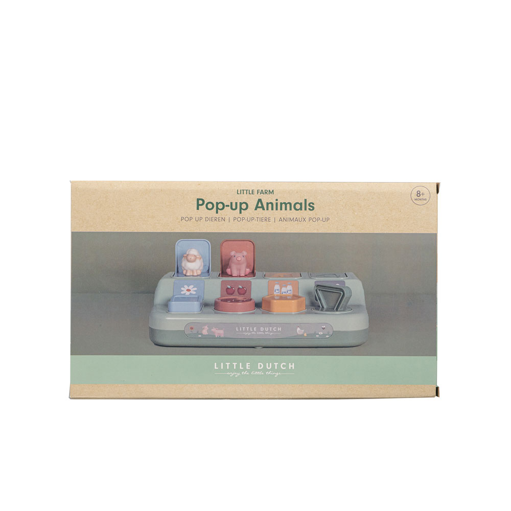 Little Dutch Pop-up leksak – Little Farm Grön