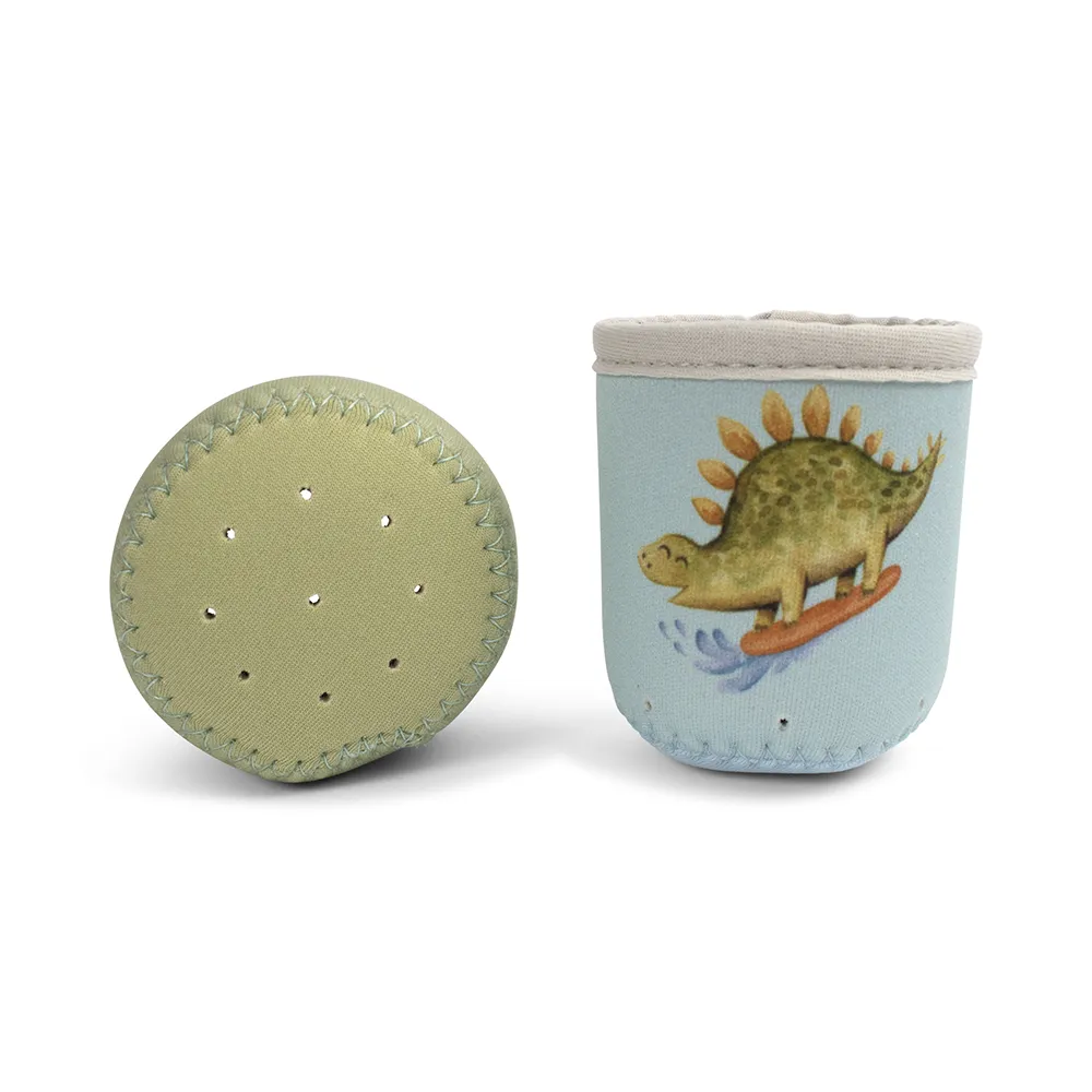Filibabba Neoprene Badleksaker - Dino activity cups
