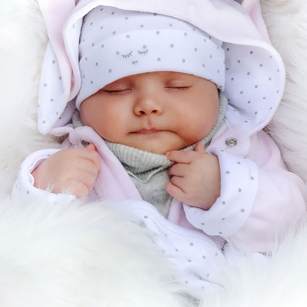 Livly Bunny Overall Newborn Pink
