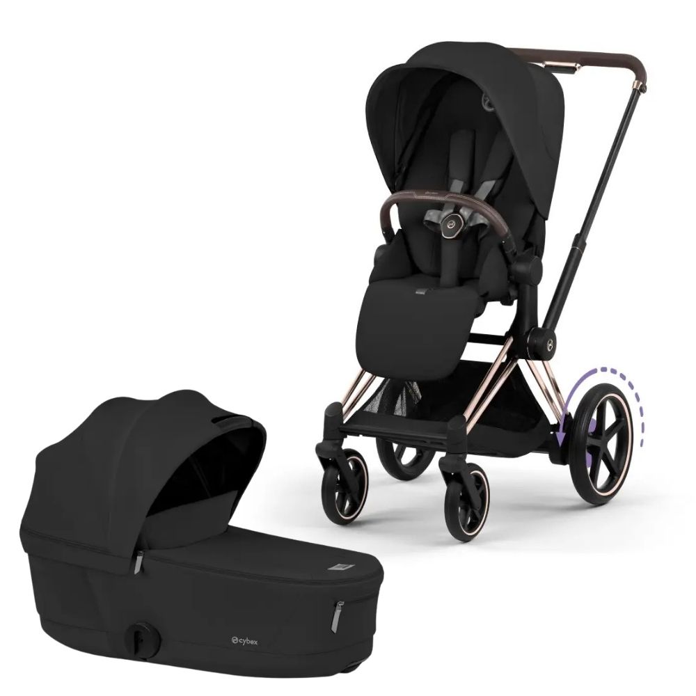 Cybex ePriam Barnvagn Rosegold/Sepia Black