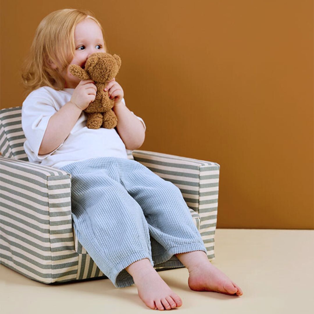 Kids Concept Vikbar Randig Fåtölj