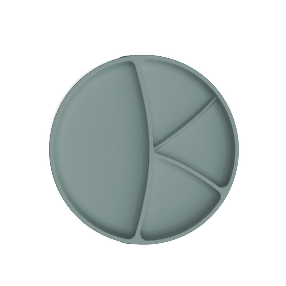 Everyday Baby Silikontallrik med sugkopp Harmony Green