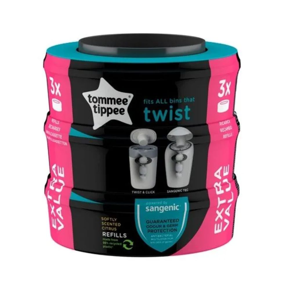 Tommee Tippee refiller Sangenic Twist Click Refill 3-pack
