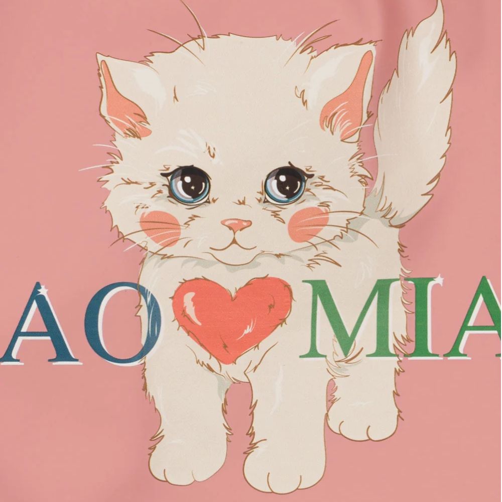 Konges slöjd 2 haklapp med ärm ciao miao 6m-1y