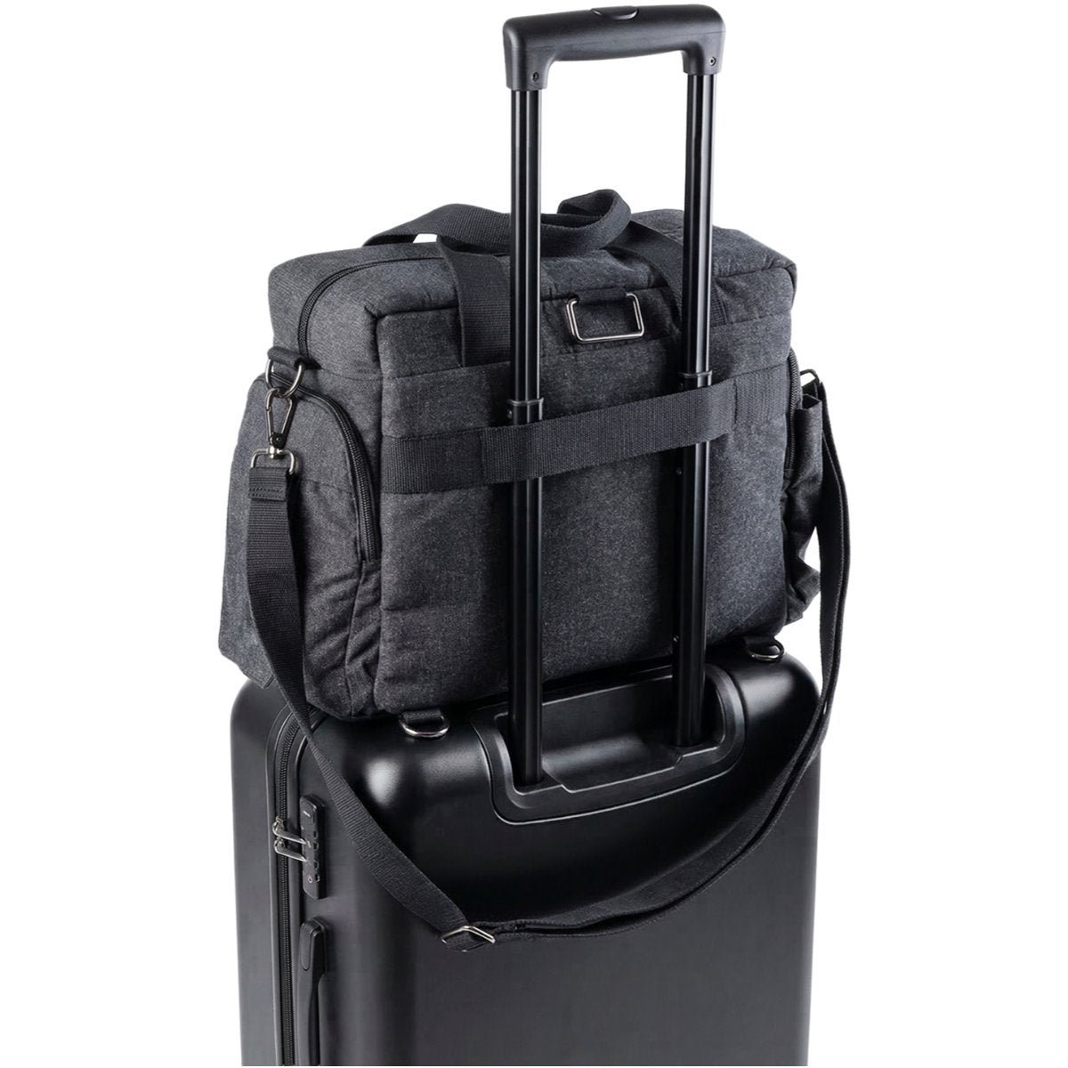 Sebra On-the-go skötväska dark grey melange