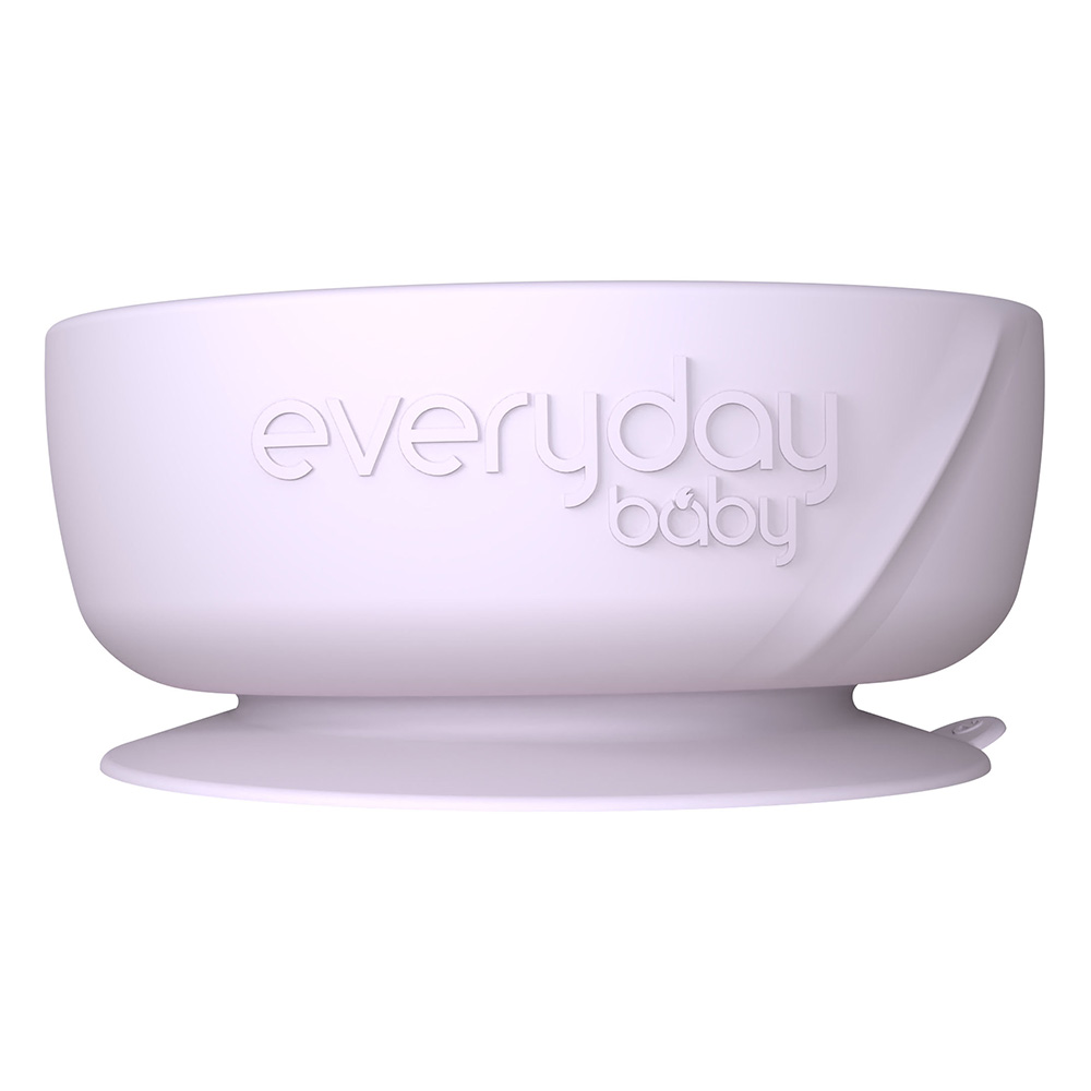 Everyday Baby silikonskål med sugkopp Light Lavender