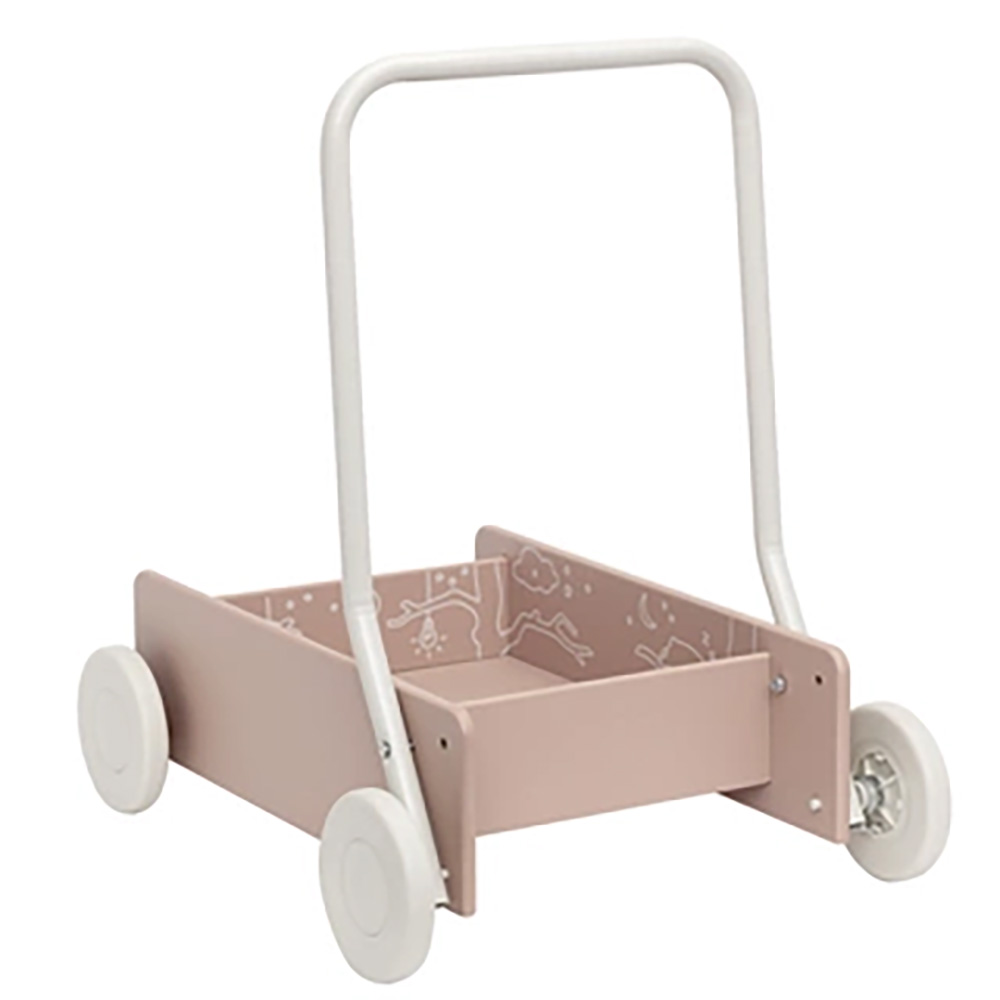 MICKI lära gå vagn ljusrosa