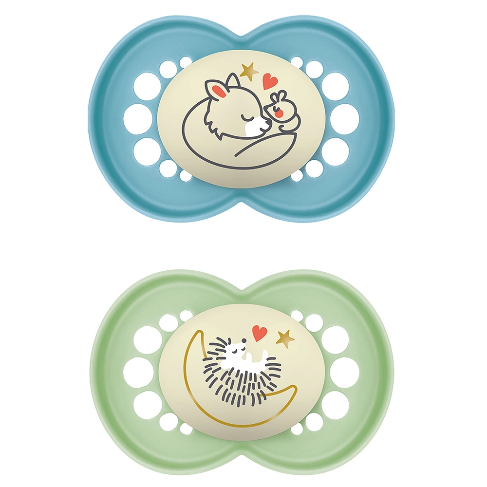 MAM Original Night 6-16 mån Silk Blå 2p