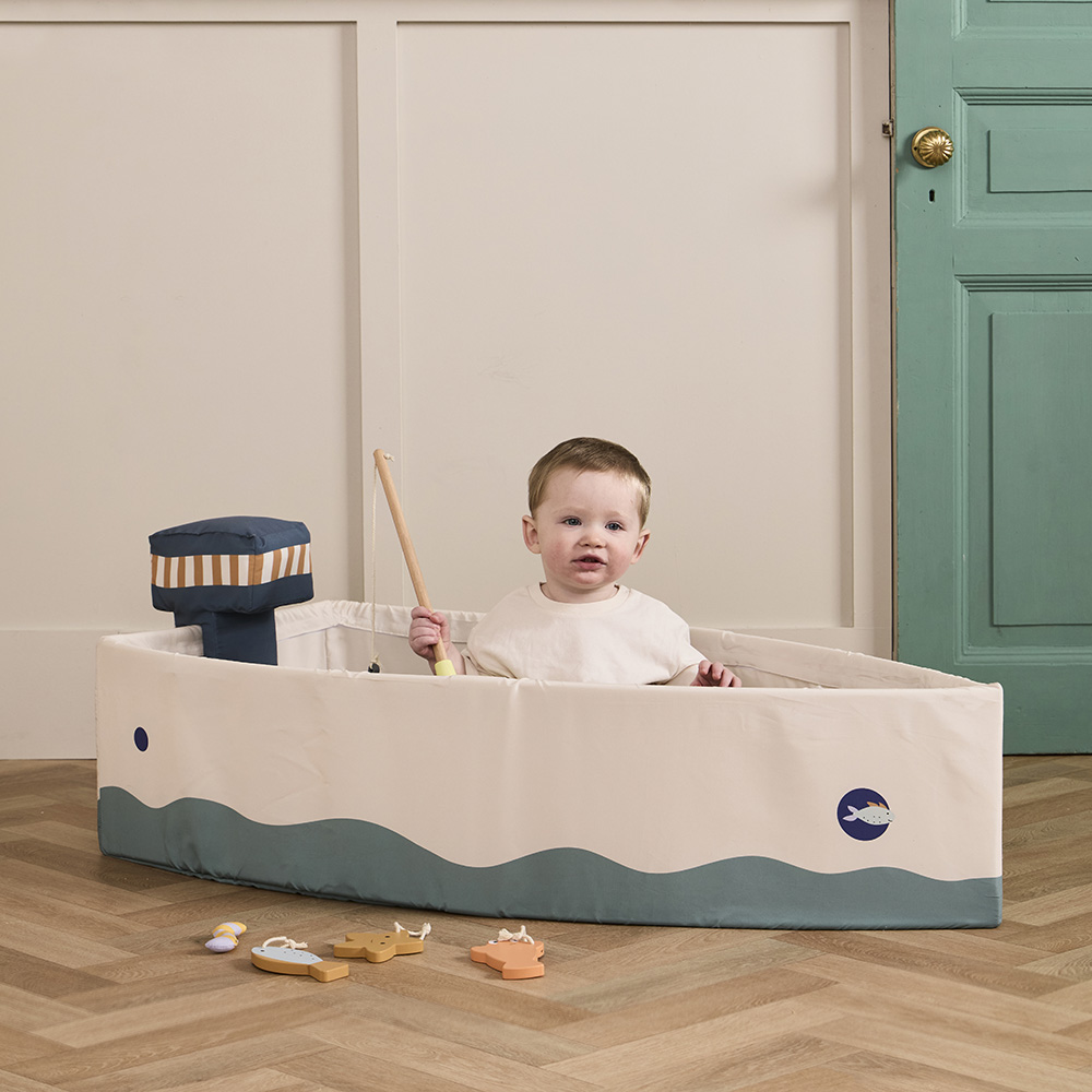 Kids Concept Båt med fiskeset KID'S HUB