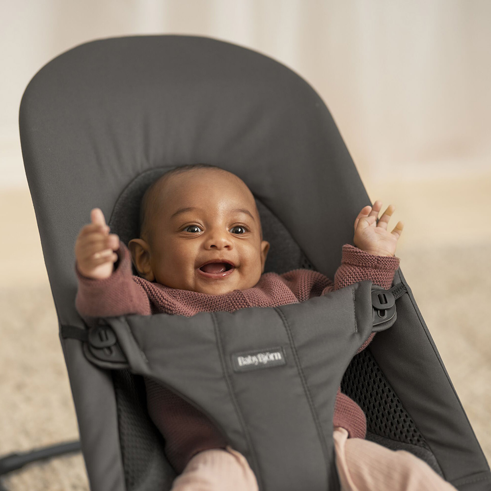 BabyBjörn Babysitter Soft Dark Grey, Woven/Jersey