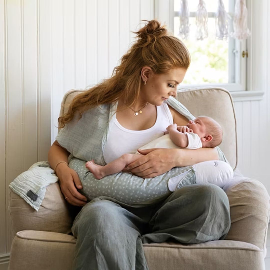 Vinter & Bloom Nordic Leaf gravidkudde Mild Green