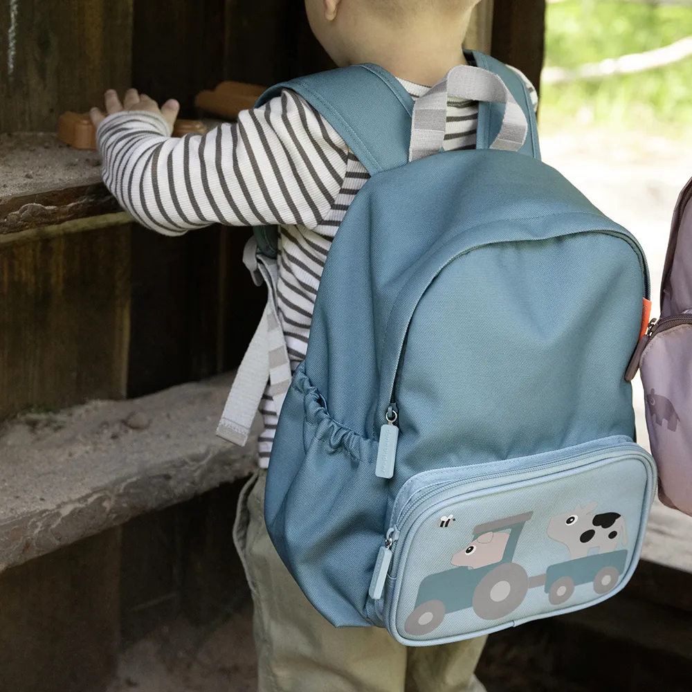 Done by Deer Kids backpack Tiny farm Blue 7,5 L