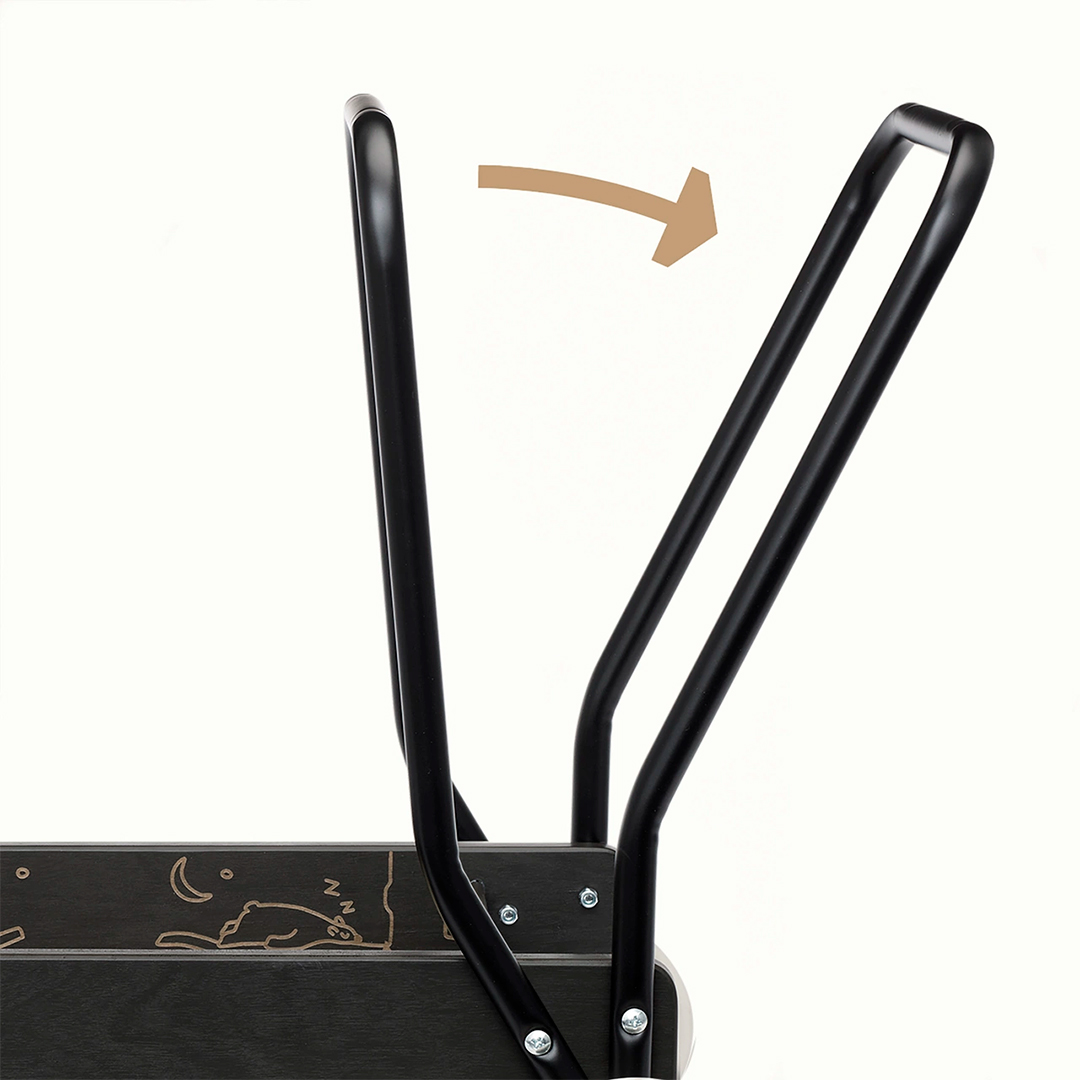 Micki Lära gå vagn Premium Svart